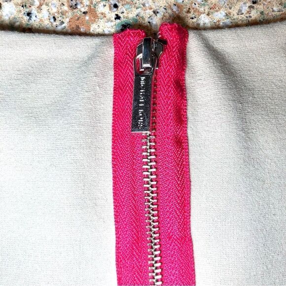 MICHAEL Michael Kors Colorblocked Dress in Cream/Hot Pink/Black Women’s 14P - Picture 4 of 7